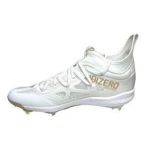 Adidas ADIZERO AFTERBURNER Baseball Metal Gold White Cleats Men's Size 14 GZ4581